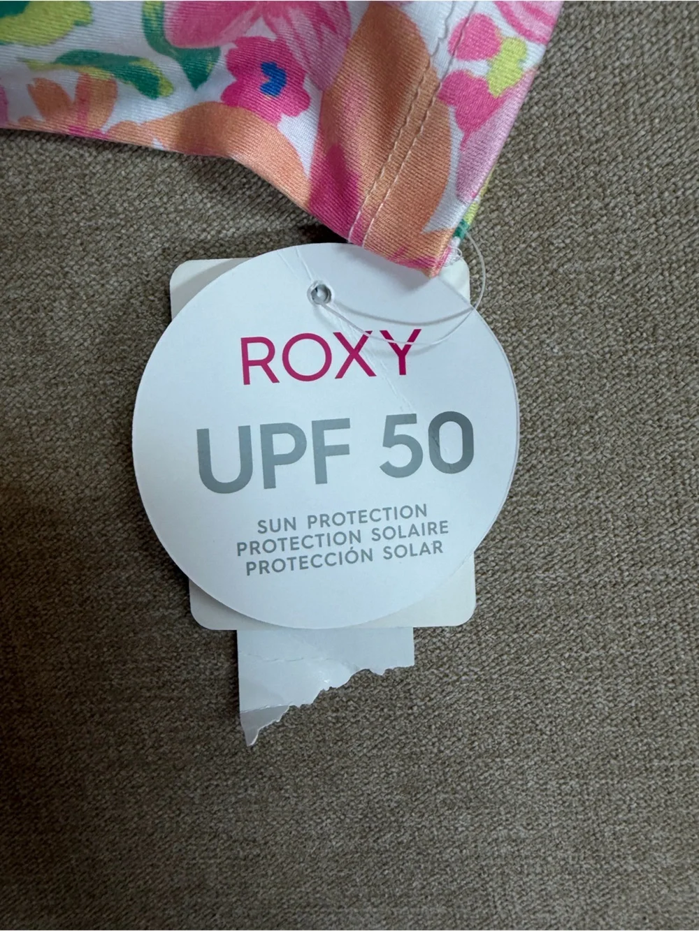 Roxy Kids' Ruffled Long Sleeve One-Piece Rashguard Swimsuit & Hat Set